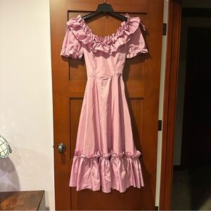 Vintage 80s Amy Rose California Ruffle Long Dress